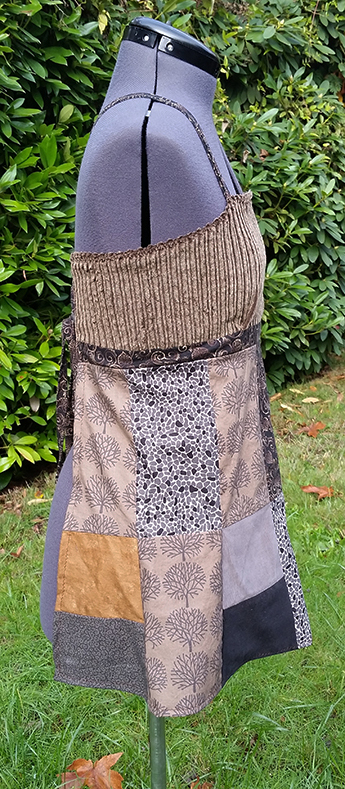 hippie patchwork apron top