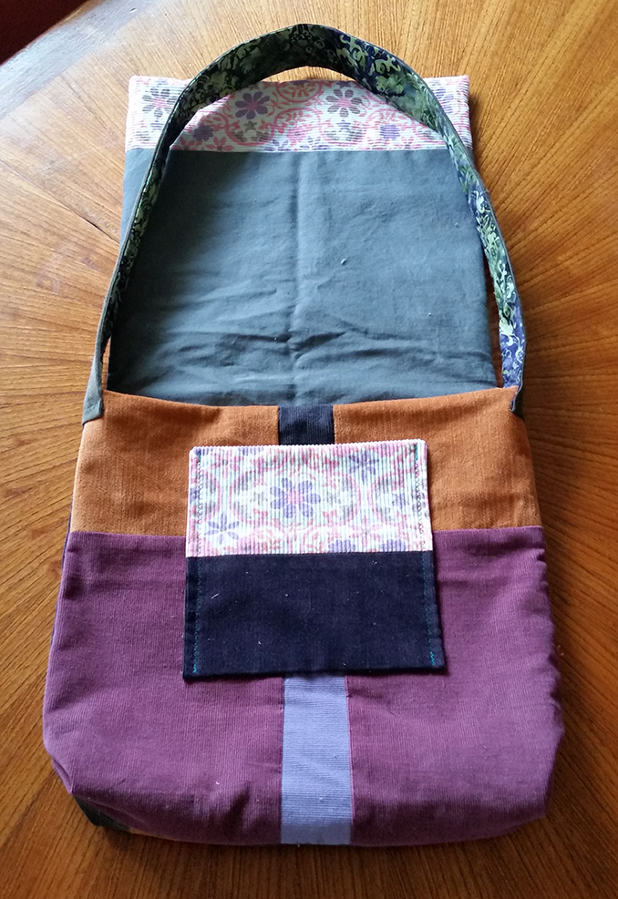 handmade hippie patchwork messenger bag