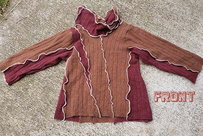 hippie patchwork pullover sweater