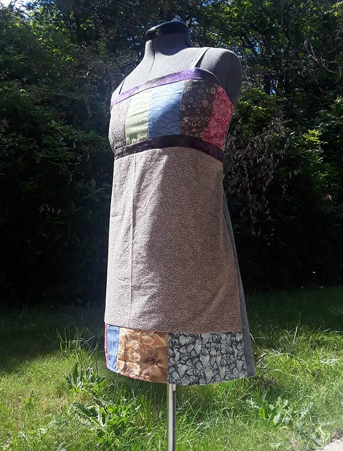 hippie patchwork apron top
