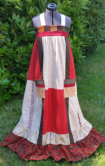 hippie patchwork custom dress