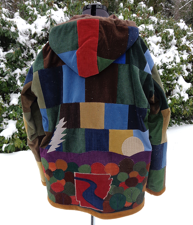 hippie patchwork hoodie