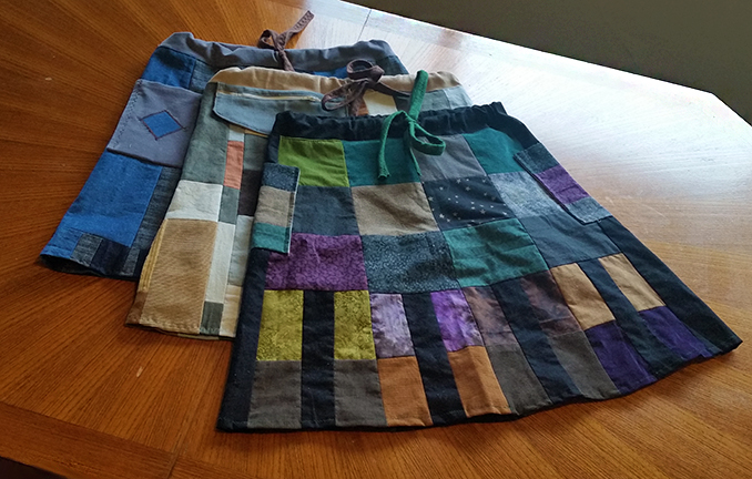 hippie patchwork skirt