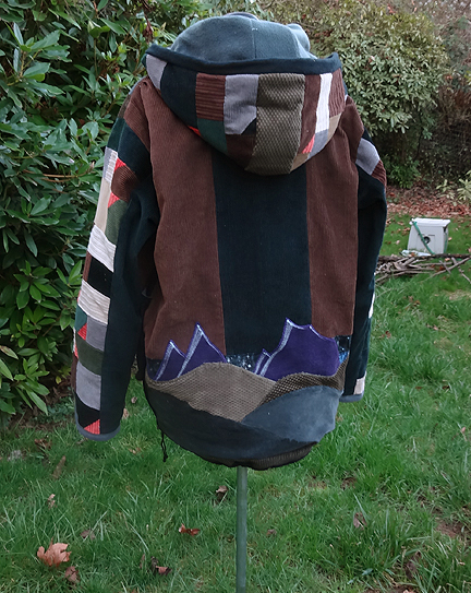 hippie patchwork hoodie