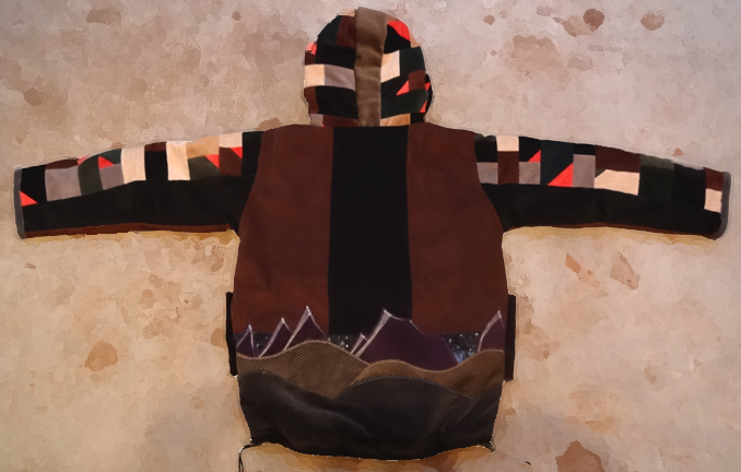 hippie patchwork hoodie