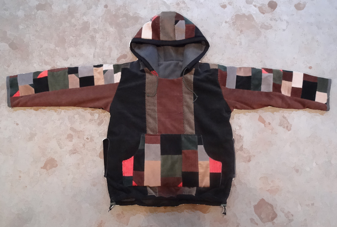 hippie patchwork hoodie