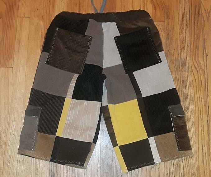 hippie patchwork shorts