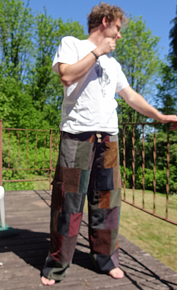 hippie patchwork pants