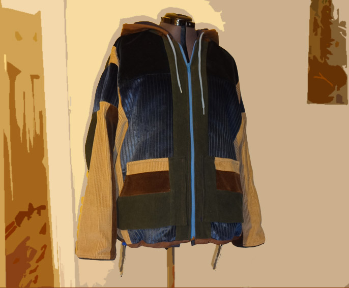 hippie patchwork hoodie