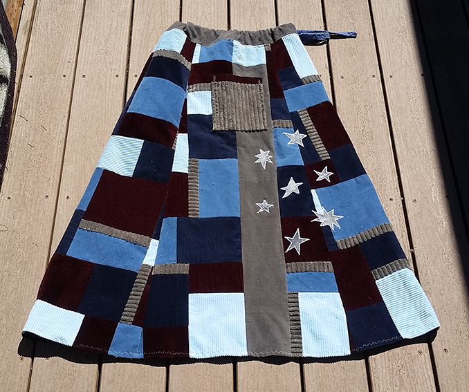 hippie patchwork skirt