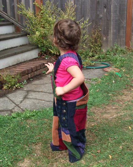 hippie patchwork overalls