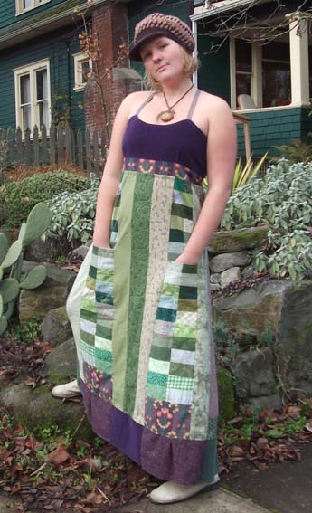 hippie patchwork dress