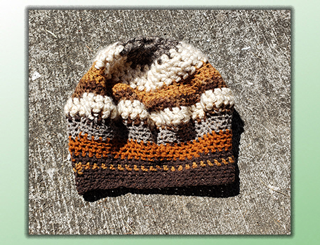 handmade hippie crochet slouch tam hat dreadlock