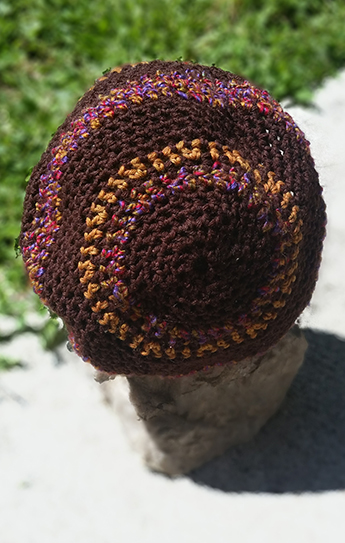 hippie crochet dread slouch cap hat tam