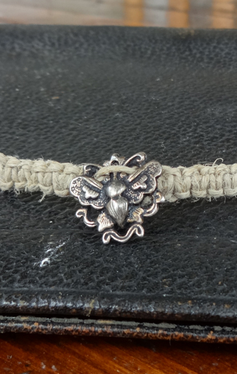 hippie hemp macram� choker