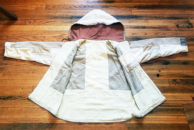 handmade hippie patchwork hoodie