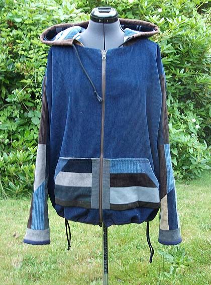 handmade hippie patchwork hoodie