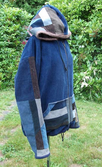 handmade hippie patchwork hoodie