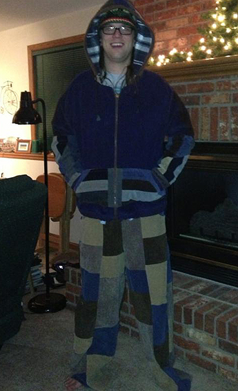 handmade hippie patchwork hoodie