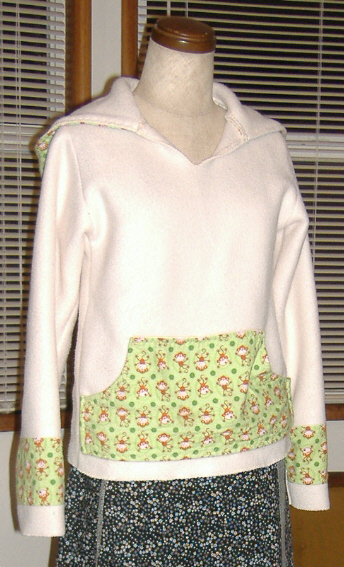 handmade fleece monkey hoodie