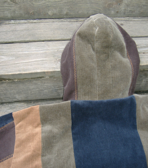 handmade hippie patchwork hoodie