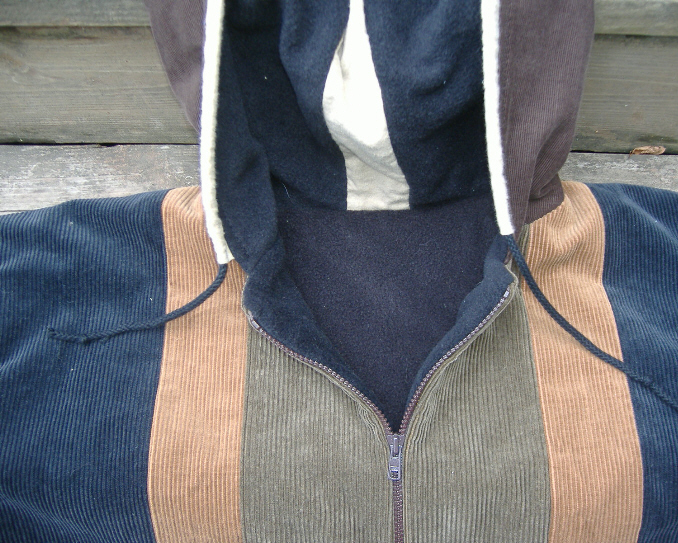 handmade hippie patchwork hoodie