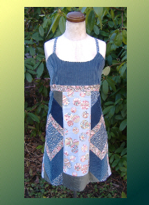 handmade hippie patchwork apron top