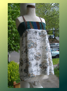 handmade hippie patchwork apron top