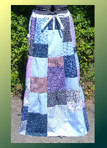 handmade hippie patchwork skirt