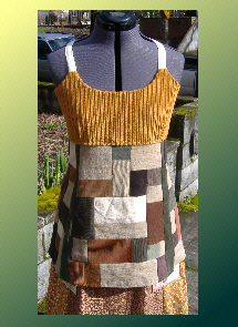 handmade hippie patchwork apron top