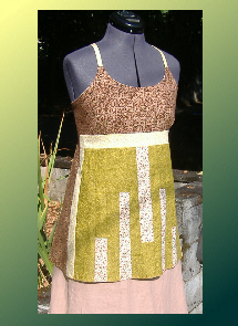hippie patchwork apron top