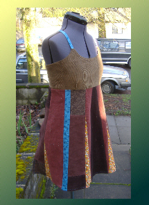 handmade hippie patchwork apron top