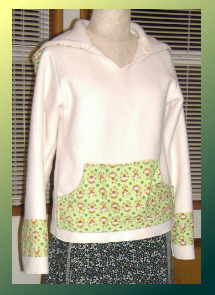 handmade fleece and flannel monkey hoodie