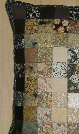 handmade patchwork pillow