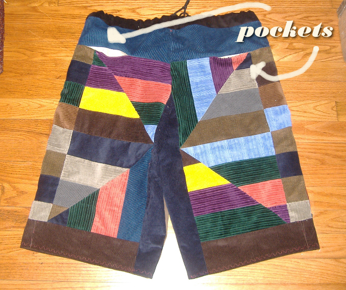 hippie patchwork shorts