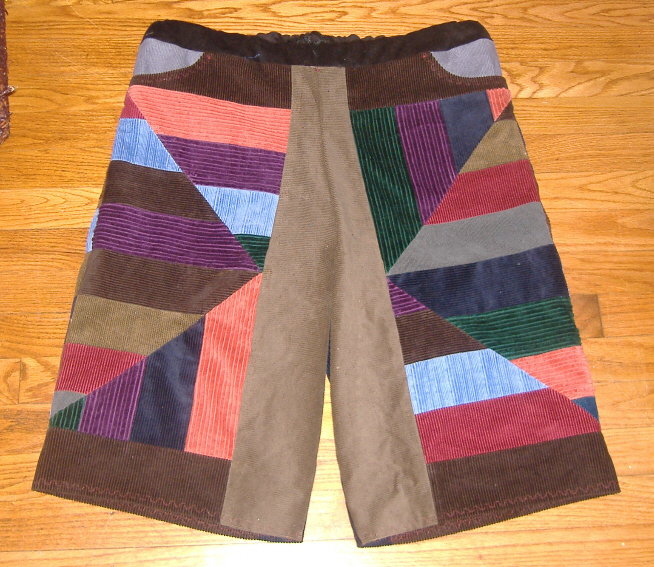 hippie patchwork shorts