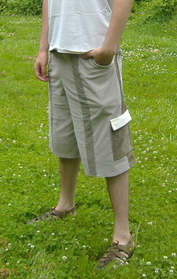 hippie patchwork shorts