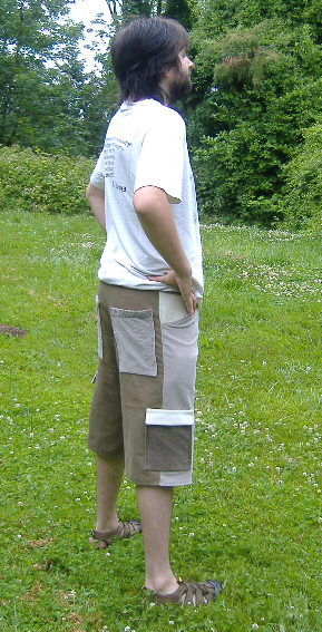 hippie patchwork shorts