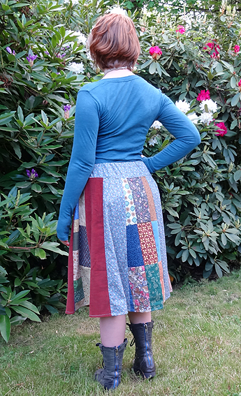 hippie patchwork skirt