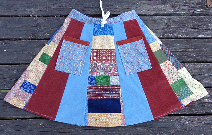 hippie patchwork skirt