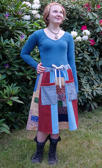 hippie patchwork skirt
