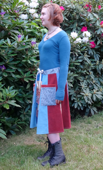 hippie patchwork skirt